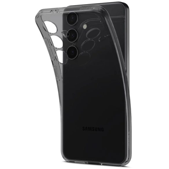 Samsung Galaxy S24 Plus SM-S926, Szilikon tok, Spigen Liquid Crystal, átlátszó/füst