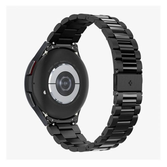 Samsung Galaxy Watch 6 Classic (47mm) SM-R960 / R965, fém pótszíj, Spigen Modern Fit, fekete