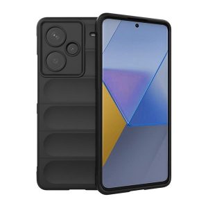 Xiaomi Redmi Note 13 Pro Plus 5G, Szilikon tok, közepesen ütésálló, 3D minta, fekete