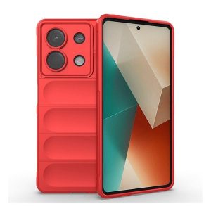 Xiaomi Redmi Note 13 5G, Szilikon tok, közepesen ütésálló, 3D minta, piros