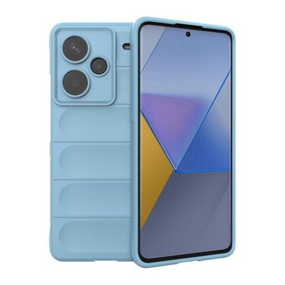 Xiaomi Redmi Note 13 Pro Plus 5G, Szilikon tok, közepesen ütésálló, 3D minta, világoskék