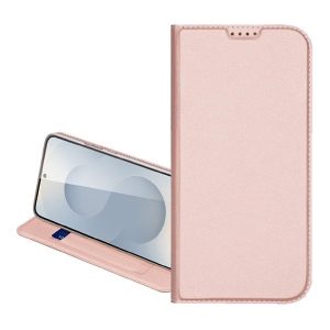 Samsung Galaxy A35 5G SM-A356B, Oldalra nyíló tok, stand, Dux Ducis, vörösarany