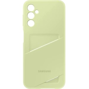 Samsung Galaxy A35 5G SM-A356B, Szilikon tok, kártyatartóval, lime, gyári