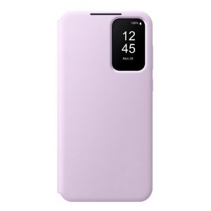 Samsung Galaxy A55 5G SM-A556B, Oldalra nyíló tok, hívás mutatóval, kártyatartóval, Smart View Wallet, lila, gyári