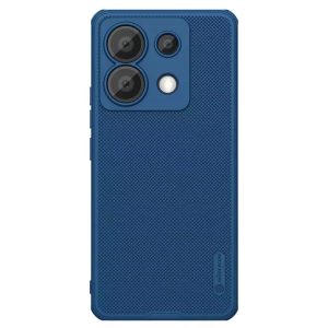 Xiaomi Redmi Note 13 Pro 5G / Poco X6 5G, Műanyag hátlap védőtok, szilikon keret, légpárnás sarok, Nillkin Super Frosted Pro, kék