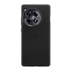 OnePlus 12R / Ace 3, Műanyag hátlap védőtok, ultravékony, szilikon keret, fekete, gyári