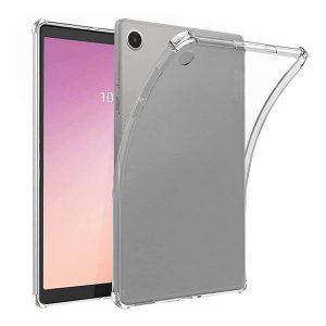 Lenovo Tab M8 (8.0) (4. generáció) TB-300, Szilikon tok, közepesen ütésálló, légpárnás sarok, átlátszó