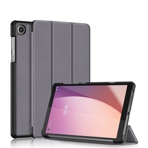 Lenovo Tab M8 (8.0) (4. generáció) TB-300, mappa tok, Trifold, szürke