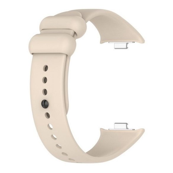 Xiaomi Mi Smart Band 8 Pro / Redmi Watch 4, szilikon pótszíj, állítható, bézs