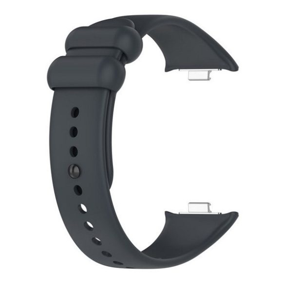 Xiaomi Mi Smart Band 8 Pro / Redmi Watch 4, szilikon pótszíj, állítható, sötétszürke