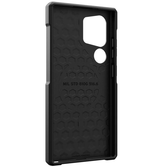Samsung Galaxy S24 Ultra SM-S928, Műanyag hátlap védőtok + szilikon keret, közepesen ütésálló, Magsafe kompatibilis, terep minta, UAG Metropolis LT Magsafe, mintás/fekete