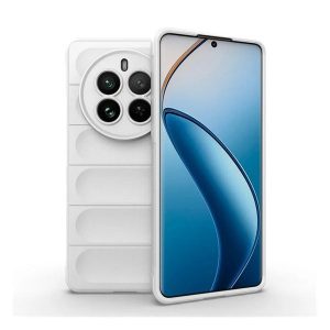 Realme 12 Pro / 12 Pro Plus, Szilikon tok, közepesen ütésálló, 3D minta, fehér