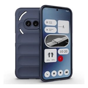 Nothing Phone 2a / 2a Plus, Szilikon tok, közepesen ütésálló, 3D minta, sötétkék