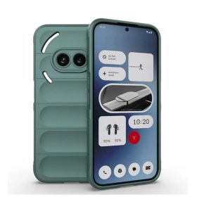 Nothing Phone 2a / 2a Plus, Szilikon tok, közepesen ütésálló, 3D minta, sötétzöld