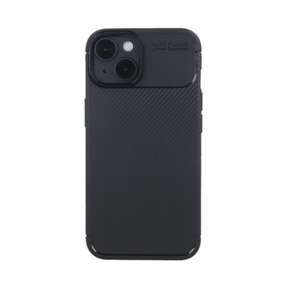 Motorola Moto E22 / E22i, Szilikon tok, közepesen ütésálló, légpárnás sarok, karbon minta, fekete
