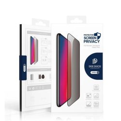   Samsung Galaxy S24 SM-S921, Kijelzővédő fólia, ütésálló fólia (az íves részre is!), Tempered Glass (edzett üveg), betekintés elleni védelem, Dux Ducis Privacy, fekete