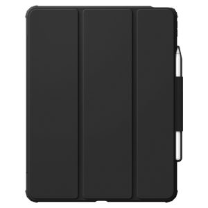 Apple iPad Air 13 (2024 / 2025), mappa tok, közepesen ütésálló, levehető előlap, Apple Pencil tartóval, Smart Case, Spigen AirSkin Pro, fekete