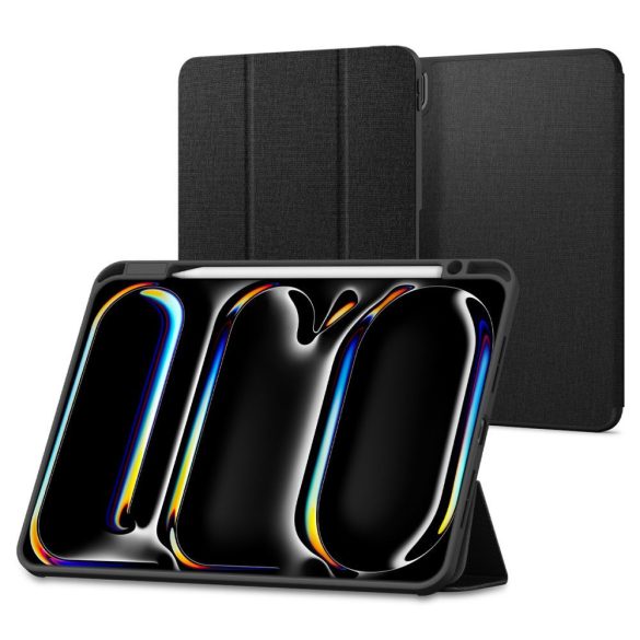 Apple iPad Pro 11 (2024), mappa tok, Smart Case, Spigen Urban Fit, fekete
