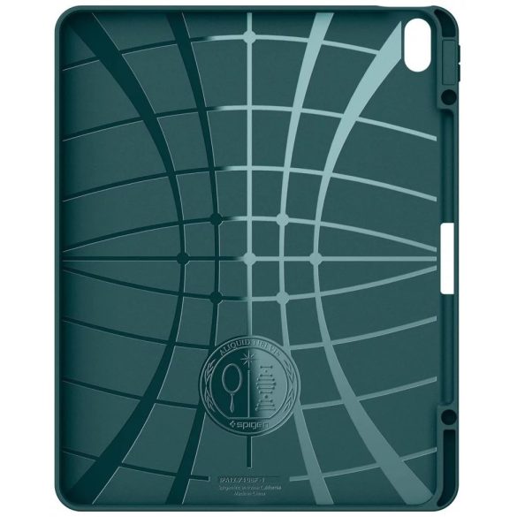 Apple iPad Air 13 (2024 / 2025), mappa tok, Smart Case, Spigen Urban Fit, sötétzöld
