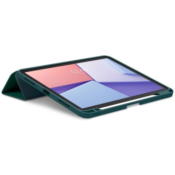 Apple iPad Air (2020 / 2022) / iPad Air 11 (2024 / 2025), mappa tok, Smart Case, Spigen Urban Fit, sötétzöld