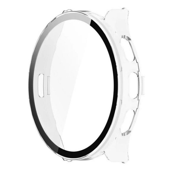 Garmin Venu 3S, Műanyag védőkeret, kijelzővédő üveggel, közepesen ütésálló, szíj nélkül, átlátszó