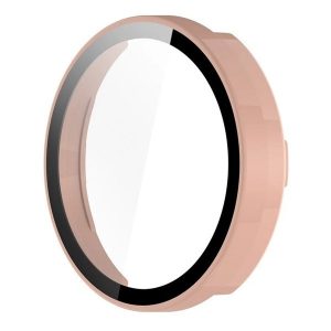 Garmin Lily 2 / Lily 2 Active, Műanyag védőkeret, kijelzővédő üveggel, közepesen ütésálló, szíj nélkül, rózsaszín