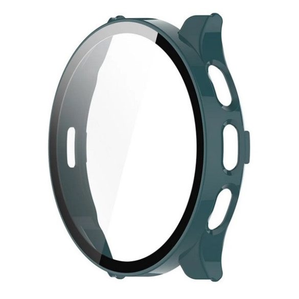 Garmin Venu 3S, Műanyag védőkeret, kijelzővédő üveggel, közepesen ütésálló, szíj nélkül, sötétzöld