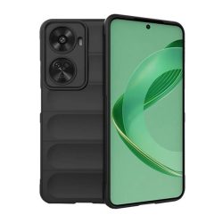   Huawei Nova 11 SE / 12 SE, Szilikon tok, közepesen ütésálló, 3D minta, fekete