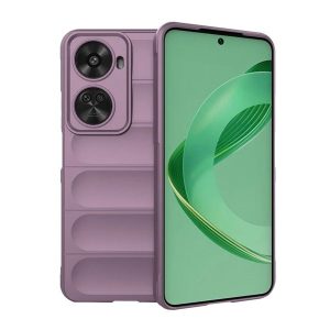 Huawei Nova 11 SE / 12 SE, Szilikon tok, közepesen ütésálló, 3D minta, lila