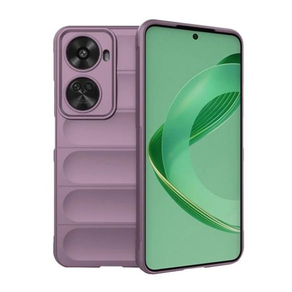 Huawei Nova 11 SE / 12 SE, Szilikon tok, közepesen ütésálló, 3D minta, lila