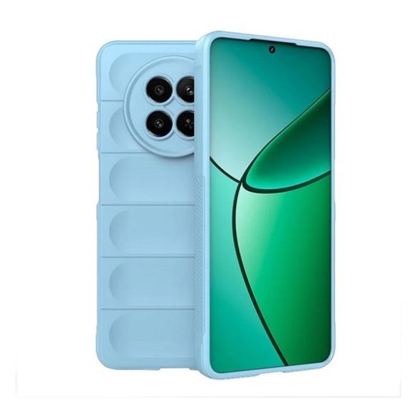 Realme 12x, Szilikon tok, közepesen ütésálló, 3D minta, világoskék