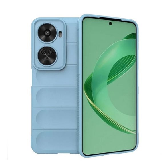 Huawei Nova 11 SE / 12 SE, Szilikon tok, közepesen ütésálló, 3D minta, világoskék