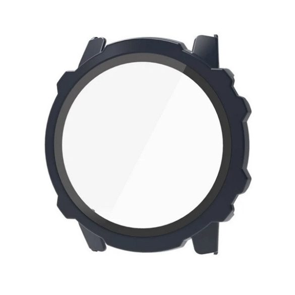 Amazfit Falcon, Műanyag védőkeret, kijelzővédő üveggel, közepesen ütésálló, szíj nélkül, sötétkék