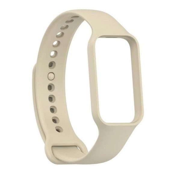 Xiaomi Smart Band 8 Active / Redmi Smart Band 2, szilikon pótszíj, állítható, bézs