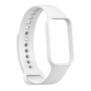 Xiaomi Smart Band 8 Active / Redmi Smart Band 2, szilikon pótszíj, állítható, fehér