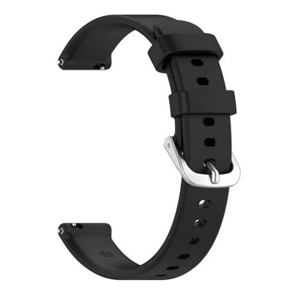 Garmin Lily 2 / Lily 2 Active, szilikon pótszíj, állítható, fekete