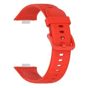 Huawei Watch Fit 3, szilikon pótszíj, állítható, piros