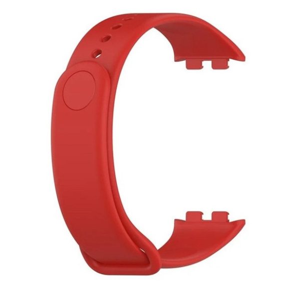 Huawei Honor Band 9, szilikon pótszíj, állítható, piros