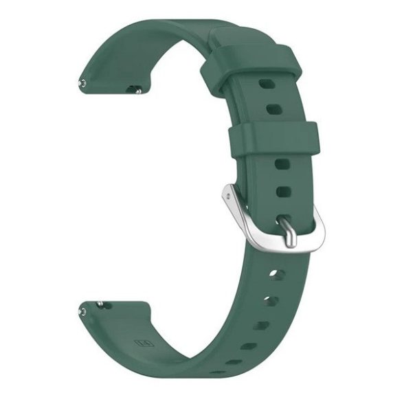 Garmin Lily 2 / Lily 2 Active, szilikon pótszíj, állítható, sötétzöld