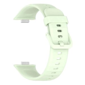 Huawei Watch Fit 3, szilikon pótszíj, állítható, világoszöld