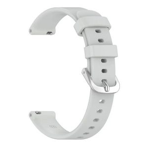 Garmin Lily 2 / Lily 2 Active, szilikon pótszíj, állítható, világosszürke