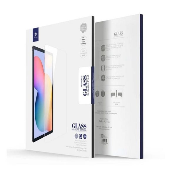 Apple iPad Air 11 (2024), Kijelzővédő fólia, ütésálló fólia, Tempered Glass (edzett üveg), Dux Ducis, Clear