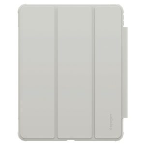 Apple iPad Pro 12.9 (2021) / iPad Pro 12.9 (2022), mappa tok, közepesen ütésálló, levehető előlap, Apple Pencil tartóval, Smart Case, Spigen AirSkin Pro, szürke