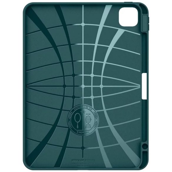 Apple iPad Pro 11 (2024), mappa tok, Smart Case, Spigen Urban Fit, sötétzöld