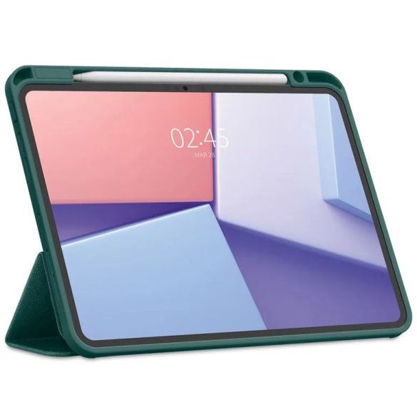 Apple iPad Pro 11 (2024), mappa tok, Smart Case, Spigen Urban Fit, sötétzöld