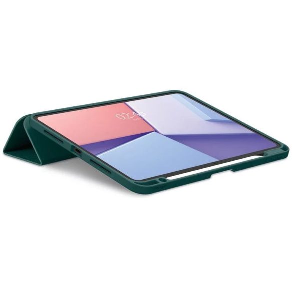 Apple iPad Pro 11 (2024), mappa tok, Smart Case, Spigen Urban Fit, sötétzöld