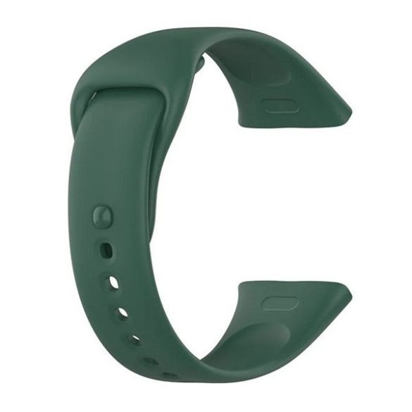 Xiaomi Redmi Watch 3, szilikon pótszíj, állítható, sötétzöld