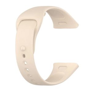 Xiaomi Redmi Watch 3, szilikon pótszíj, állítható, bézs