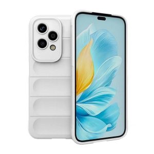 Huawei Honor 200 Lite, Szilikon tok, közepesen ütésálló, 3D minta, fehér
