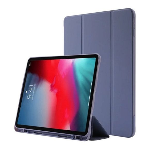 Apple iPad Pro 11 (2020 / 2021 / 2022), mappa tok, Apple Pencil tartóval, Smart Case, lila